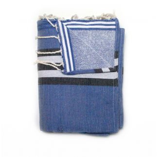 double towel athenes medium blue athenes 1 TOWELS & DOUBLE FOUTAS