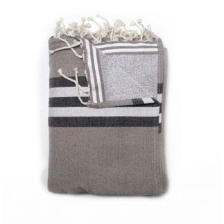 double towel athenes taupe athenes 4 TOWELS & DOUBLE FOUTAS