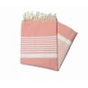 Fouta piatta color salmone biserta