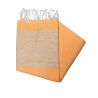 Flaches silberorangefarbenes Lurex-Fouta