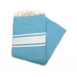 Fouta 1,5x2,5 m clásica azul hielo Foutas 1,50x2,50 m