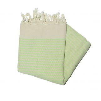 nid d'abeille marinière vert anis