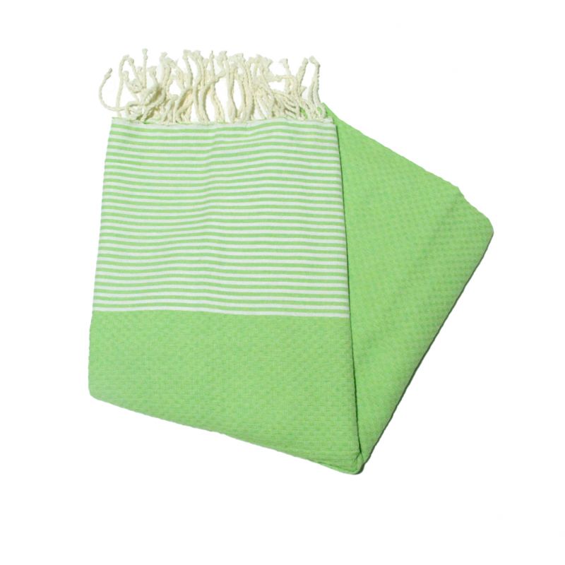 nid d'abeille vert anis