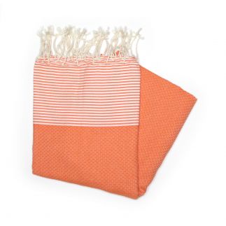 nid d'abeille orange