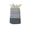 fouta enfant nid d'abeilles gris acier