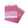 Fouta plana Bizerta fucsia