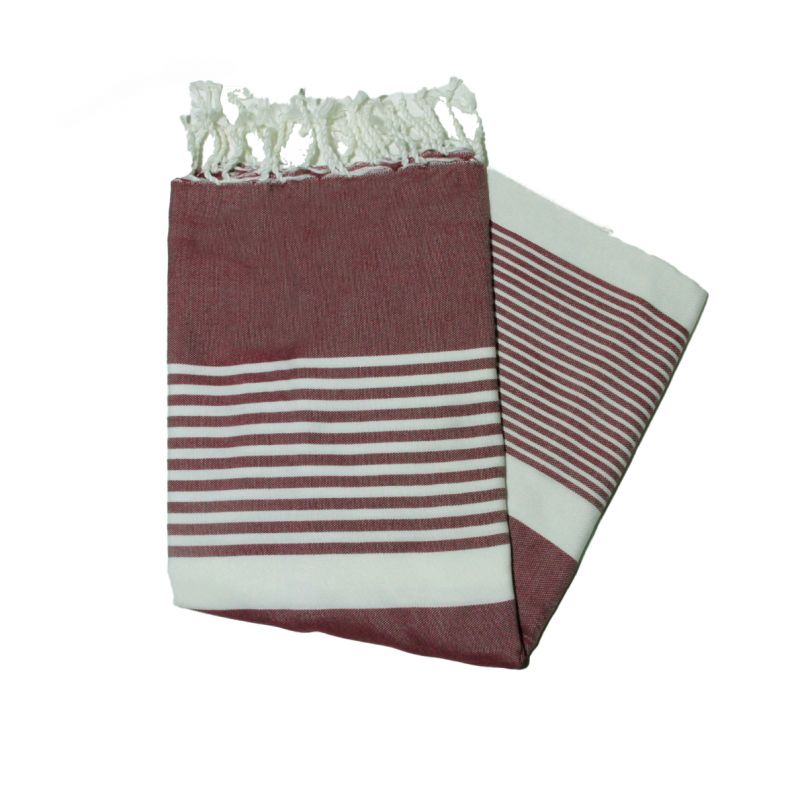 Flache Fouta aus Bizerte-Kakao