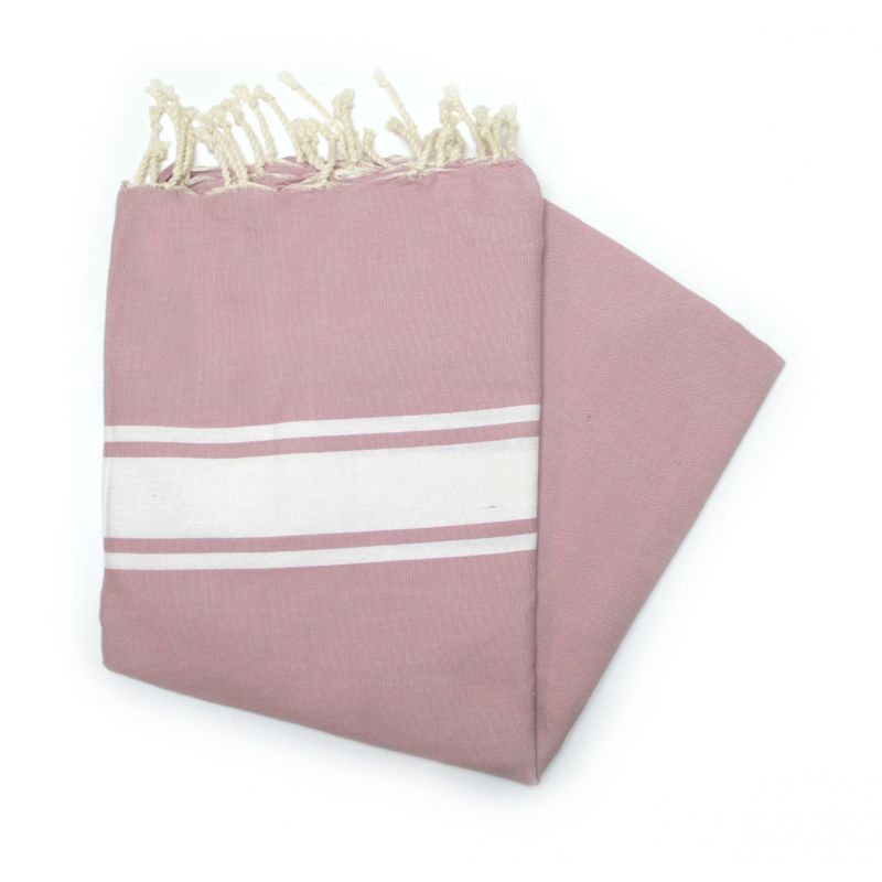 Fouta essaouira old pink