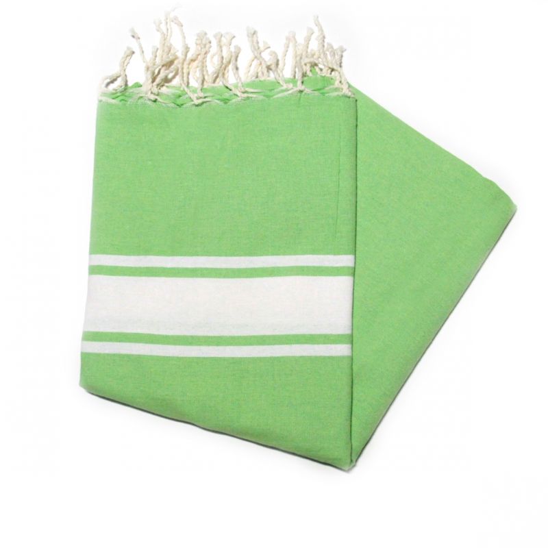 Fouta Essaouira flash verde anís