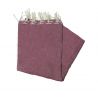 Fouta Essaouira liso burdeos