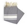 Fouta Essaouira gris medio