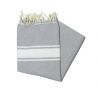 Fouta Essaouira grigio chiaro