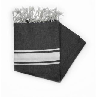 Fouta essaouira grigio antracite