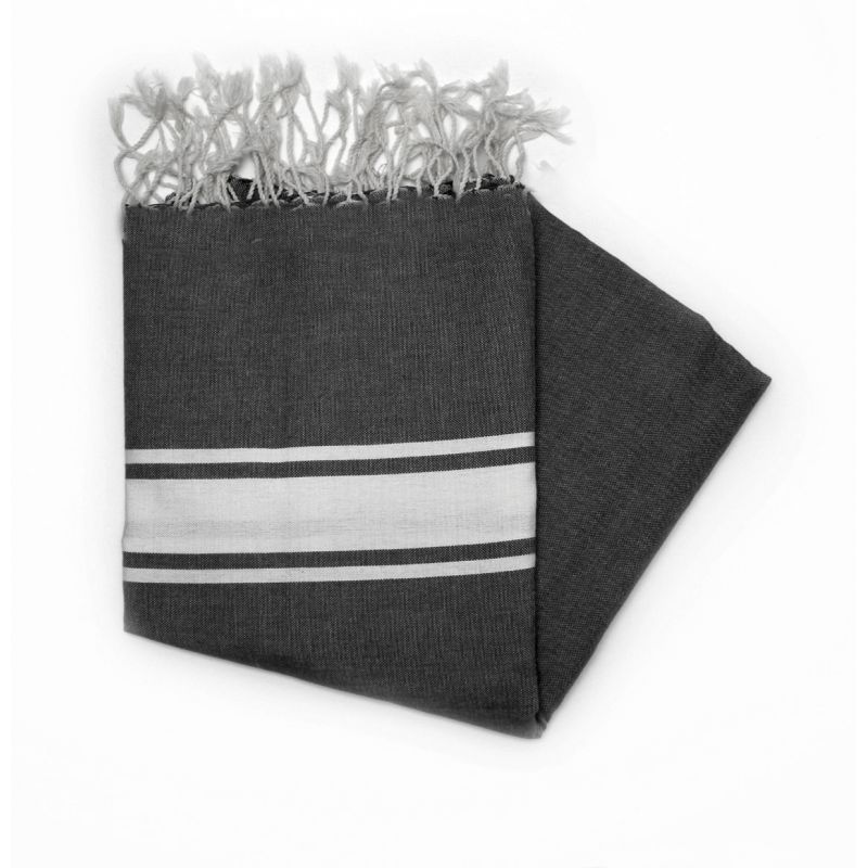 Fouta essaouira grigio antracite
