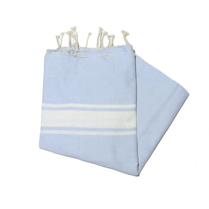 Fouta Essaouira azul cielo