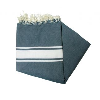 Fouta Essaouira blu anatra