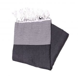 nid d'abeille anthracite