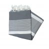 Fouta piatta Bizerta grigio medio