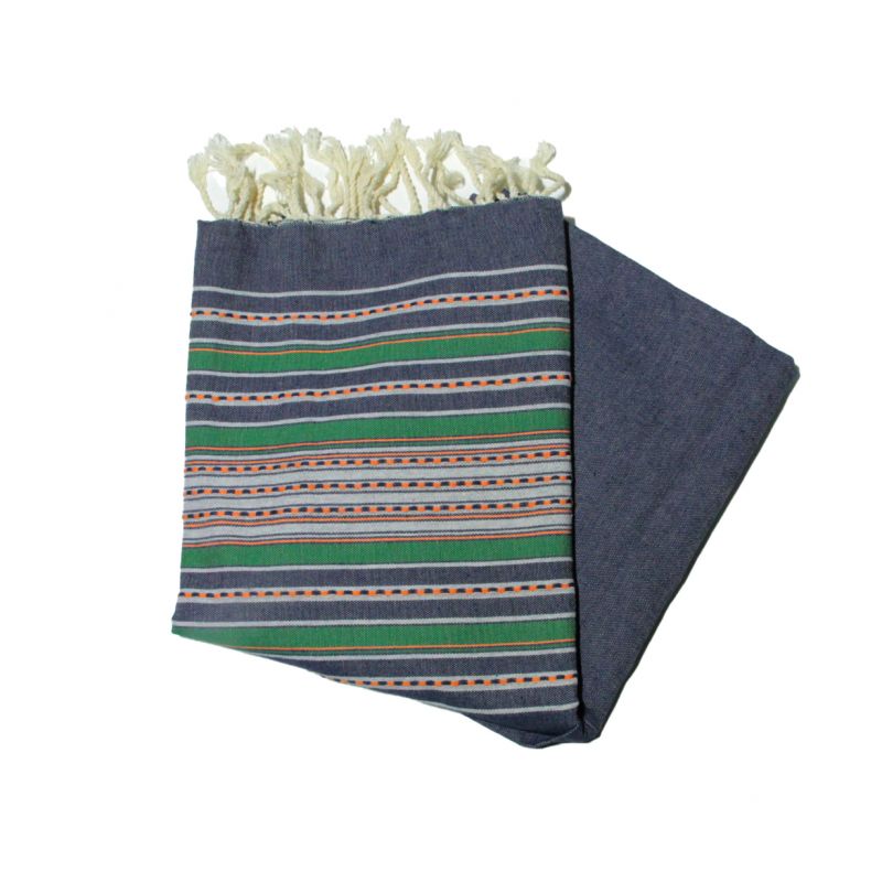 navy blue berber fouta the colorful ones