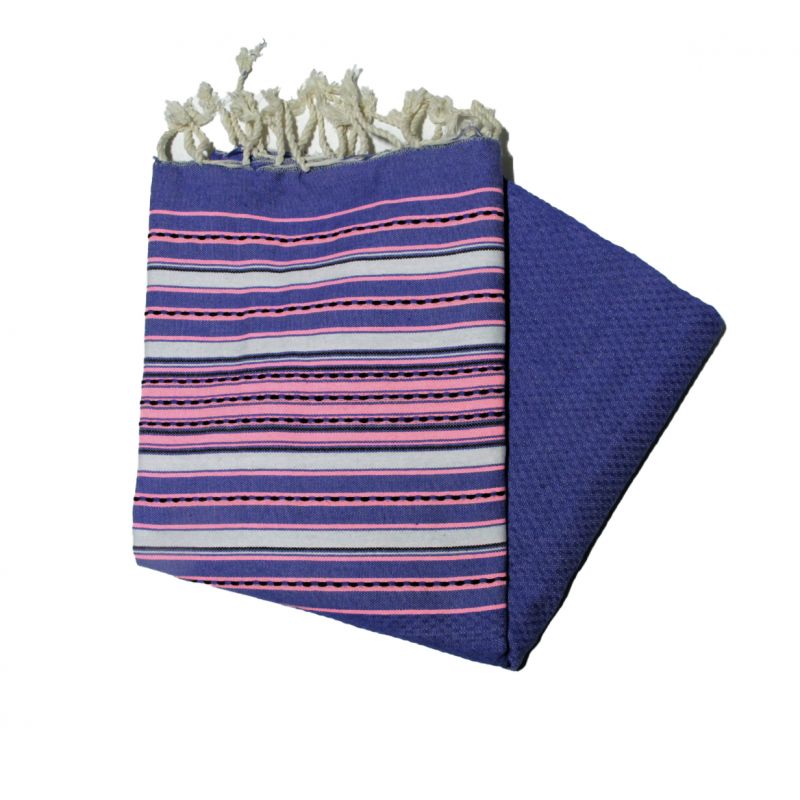 Greek blue Berber fouta the colorful ones