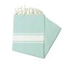 Fouta Essaouira vert d'eau