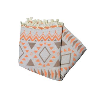 toalla futa jacquard naranja margoum