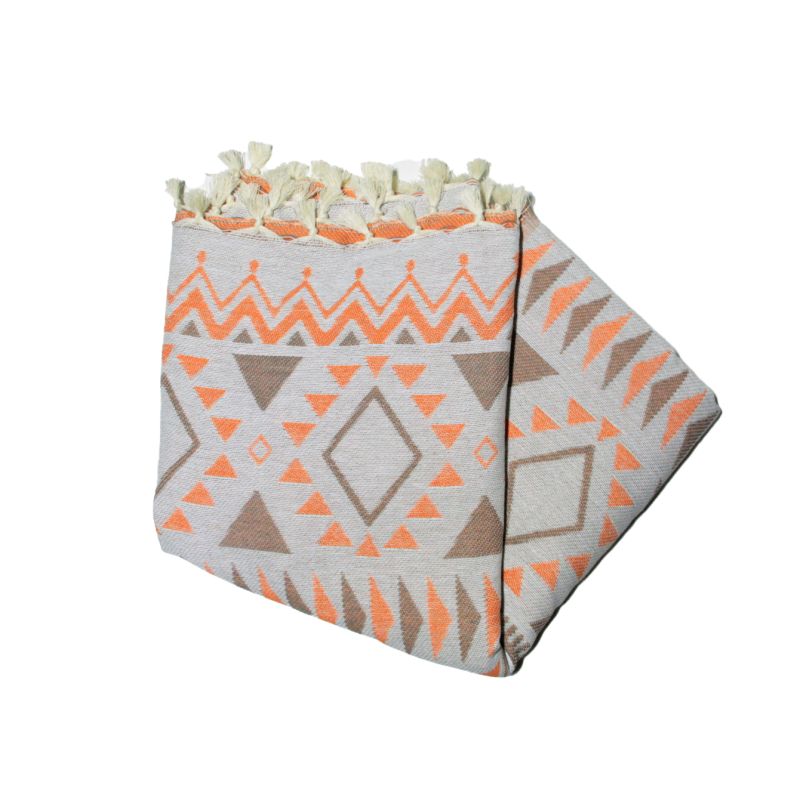 toalla futa jacquard naranja margoum