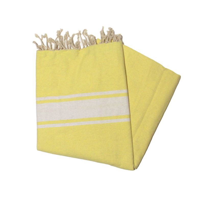 Fouta Essaouira jaune fluo les classiques