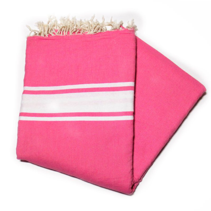 Fouta 2x3 m clásica fucsia Foutas 2,00x3,00 m