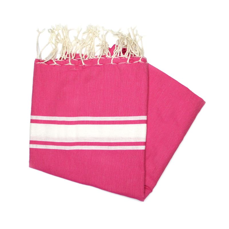 Fouta 2x2 m klassisches Fuchsia