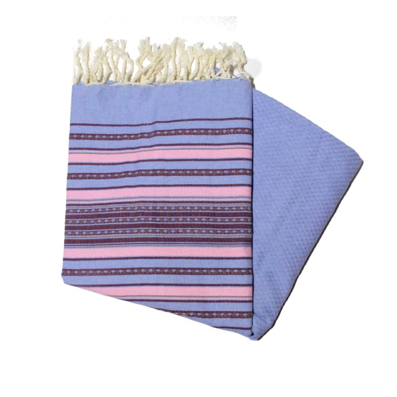 Berber Fouta himmelblau die Bunten