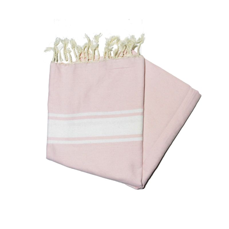 Fouta essaouira rose pale les classiques