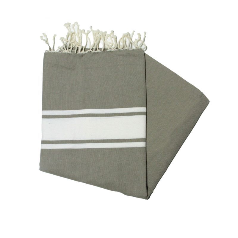 Fouta 2x3 m classico kaki Fouta 2,00x3,00 m