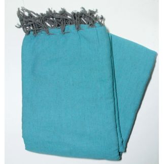 Fouta 2x3 m unie turquoise Les foutas 2.00x3.00 m