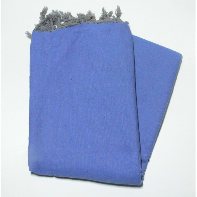 Fouta 2x3 m unie bleu