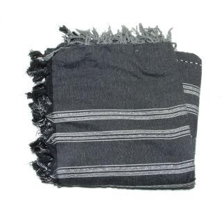 Fouta 2x3 m lurex black & silver Foutas 2.00x3.00 m