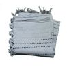 Fouta 2x3 m lurex gris moyen & argent