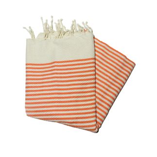 nid d'abeille mariniere orange