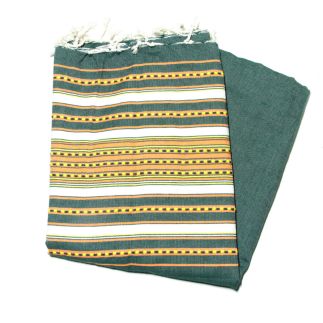 Fouta berbero pino verde, arancione e bianco quelli colorati