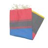 Tozeur blue, gray & red flat fouta