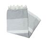 fouta 2x2 m arthur cinza claro