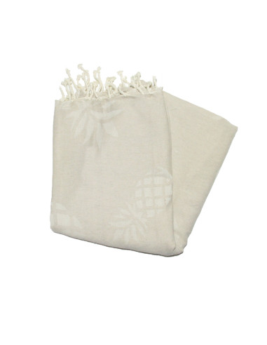 fouta jacquard ananas