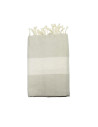 fouta jacquard tortuga azul morado y gris