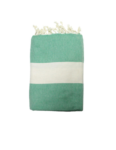 fouta jacquard tortuga azul morado y gris