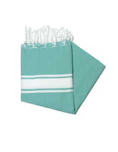 fouta 2x2 m classique bleu ice