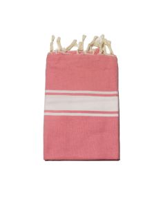 Fouta Essaouira rojo fresa